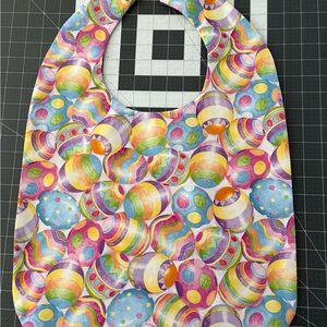 Colorful Easter Egg Pattern Bib